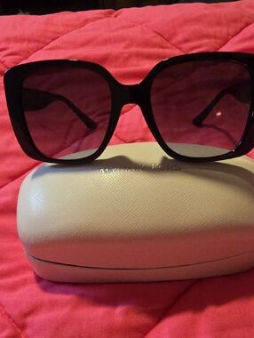 Michael Kors Black Sunglasses with Gold Logo